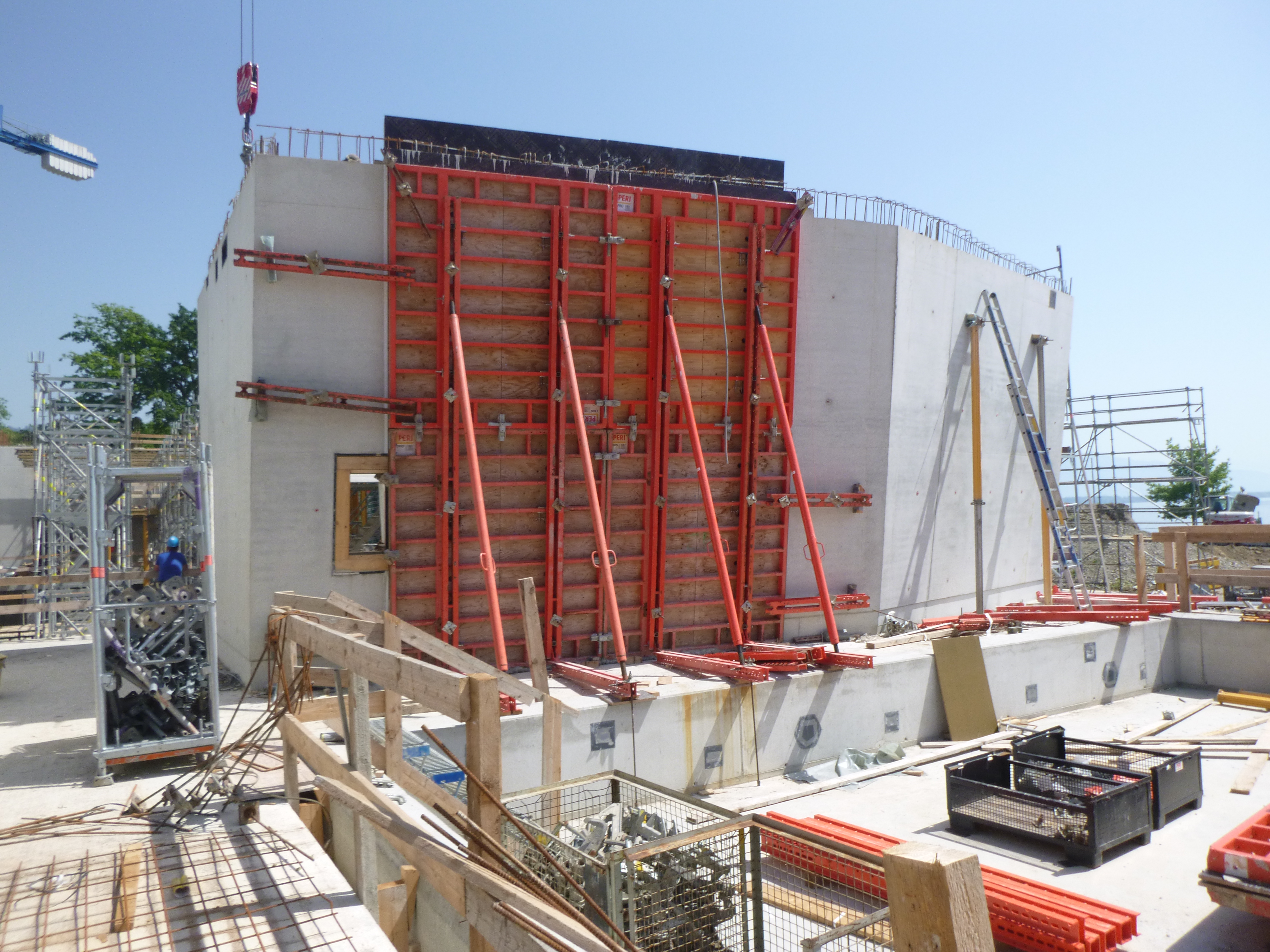 Baustelle aus der Vogelperspektive